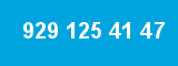 929 125 41 47 929 125 41 47